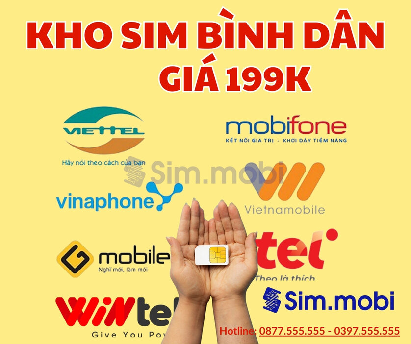Sim bình dân 1 Kho Sim Bình Dân Giá Rẻ