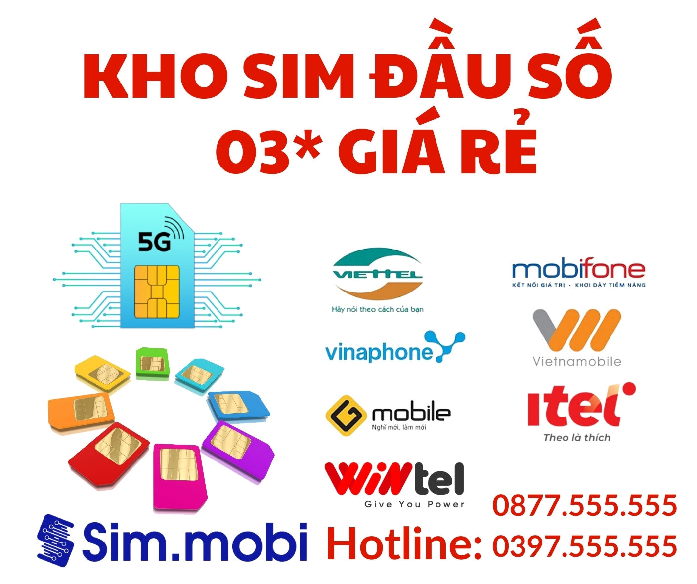 Sim đầu số 03 1 Kho Sim Đầu Số 03 Giá Rẻ - VuaSim.vn