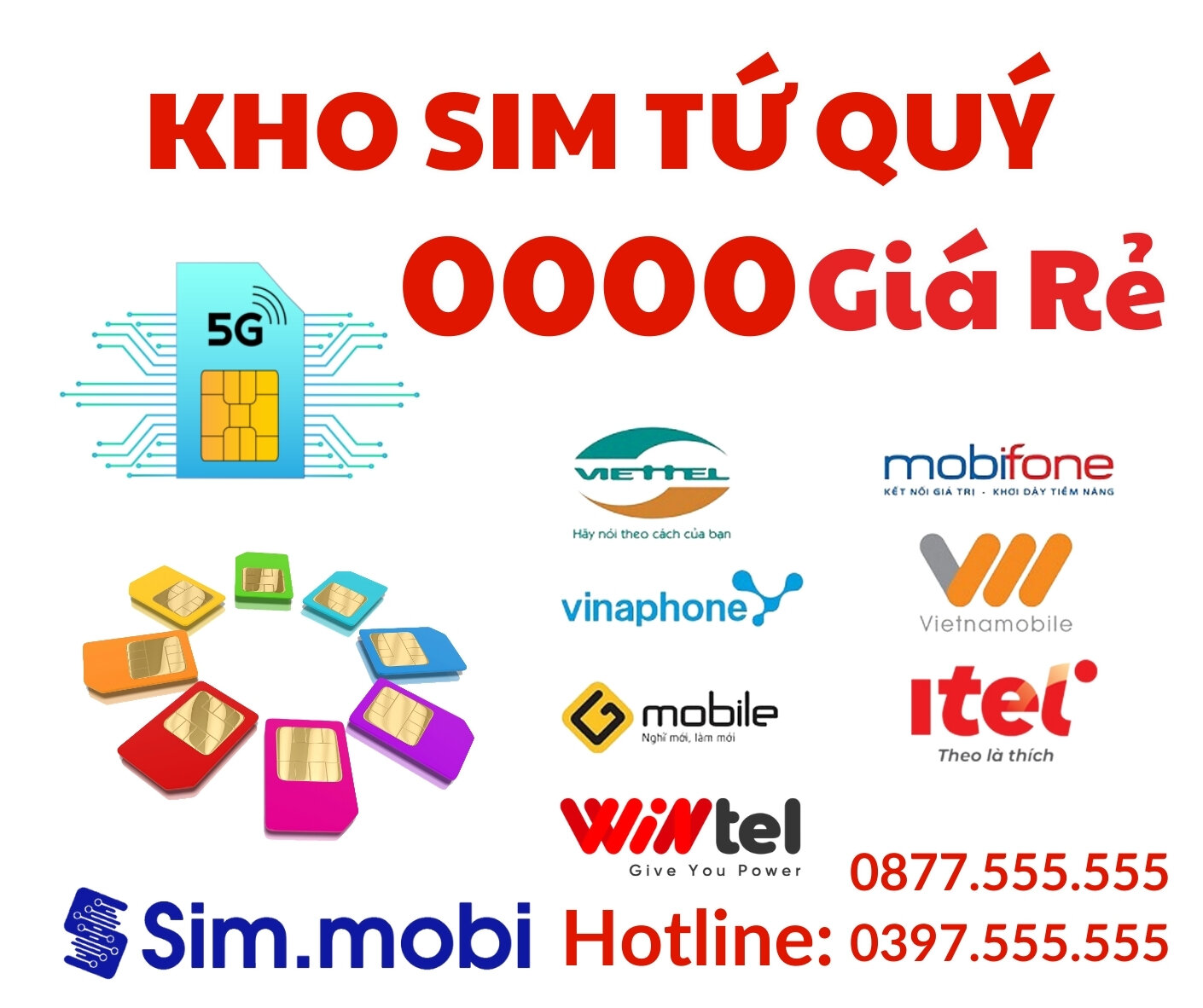 Sim Tứ Quý 0000 1 Kho Sim Tứ Quý 0000 Giá Rẻ - VuaSim.vn