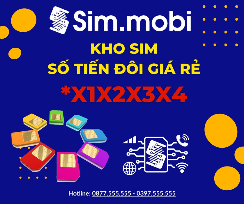 Sim tiến đôi 1 Kho sim tiến đôi giá rẻ