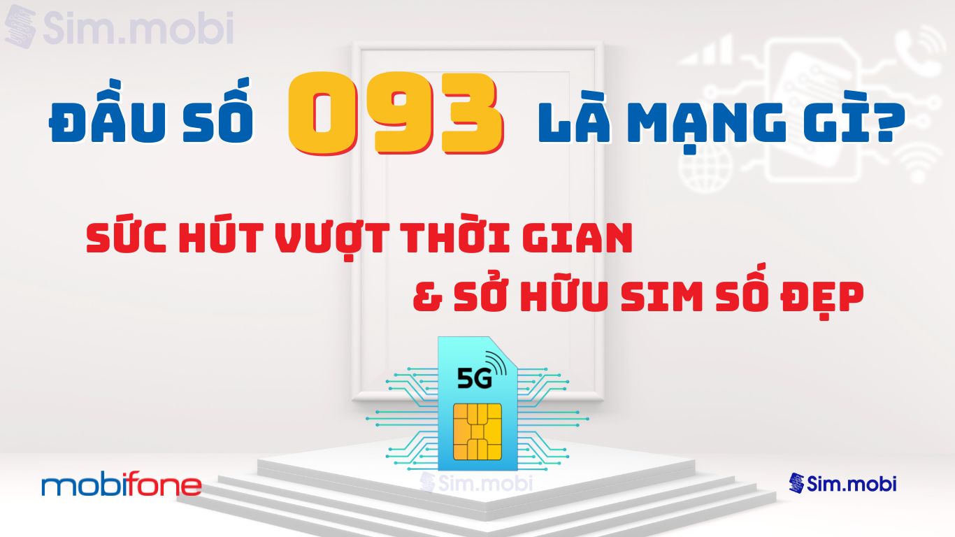 Đầu Số 093 là mạng gì? Giải mã sức hút vượt thời gian & sở hữu sim số đẹp 1 Đầu số 0923 là mạng gì?