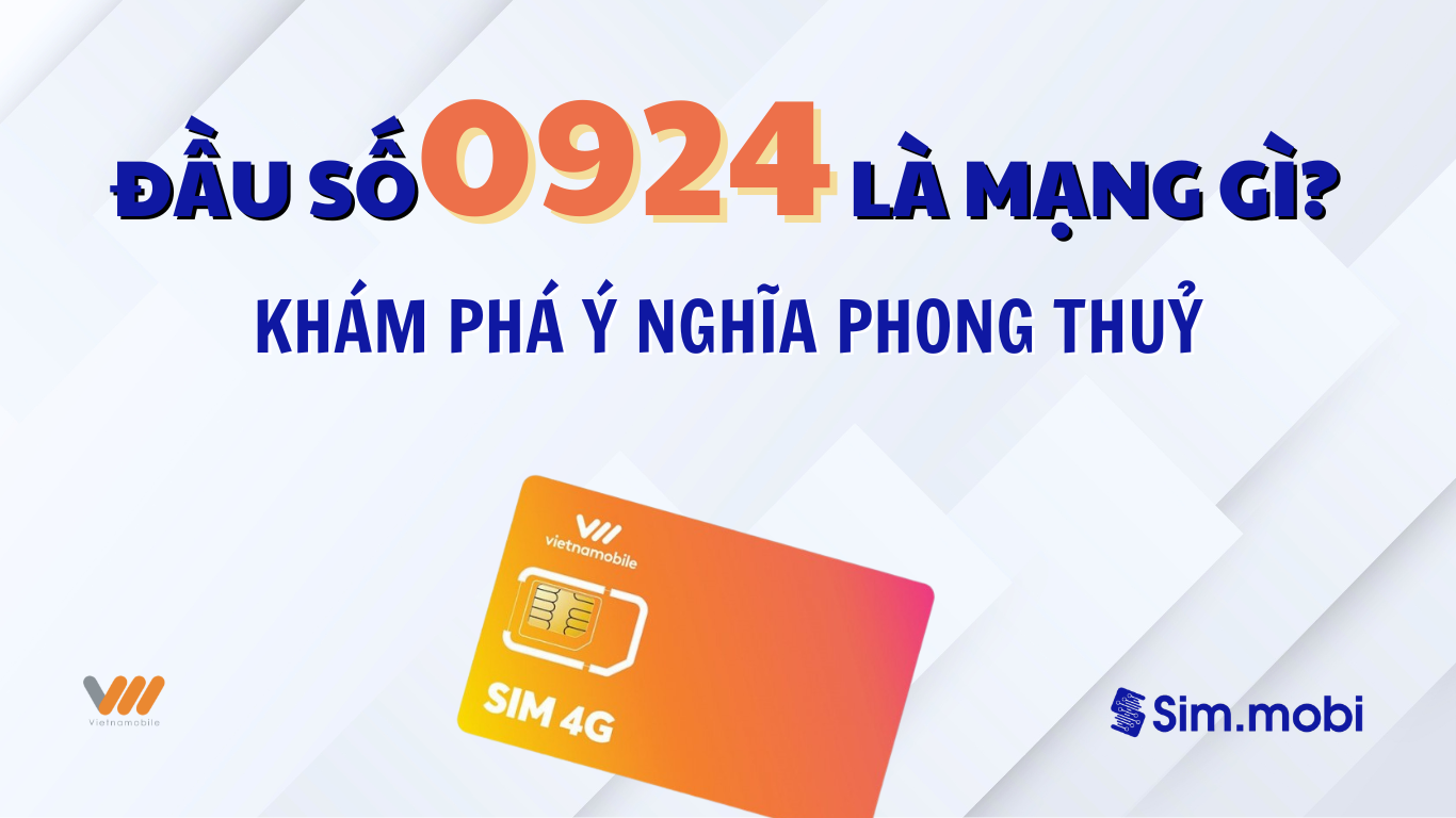 Đầu số 0924 là mạng gì? Khám phá ý nghĩa phong thuỷ và lý do ngày càng được ưa chuộng 1 Đầu số 0924 là mạng gì? Khám phá ý nghĩa phong thuỷ & cách chọn sim