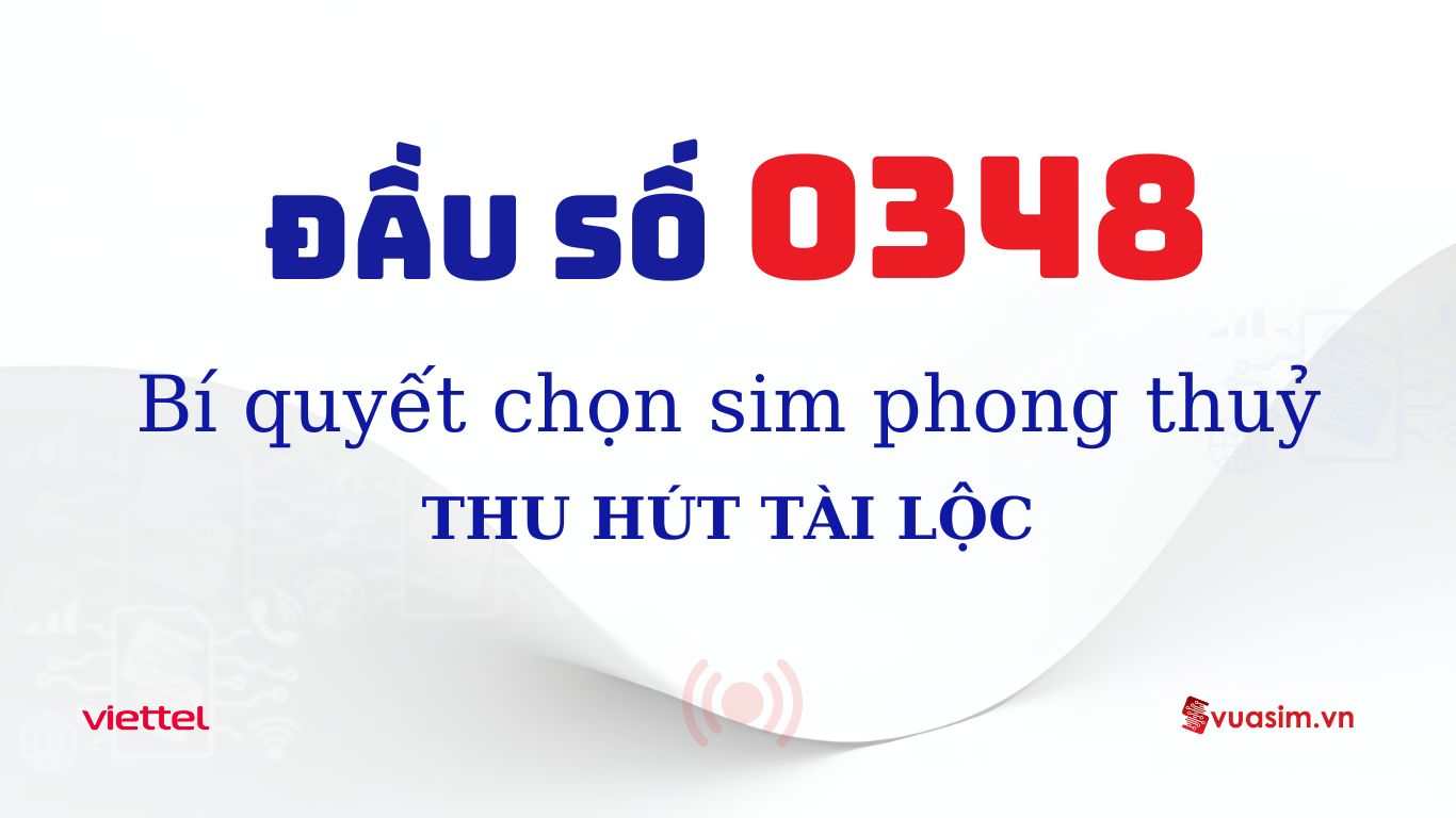 Đầu Số 0348: Giải Mã Toàn Diện Ý Nghĩa và Địa Chỉ Săn Sim Giá Tốt 1 Đầu số 0348 Viettel - Ý nghĩa phong thuỷ & Cách chọn
