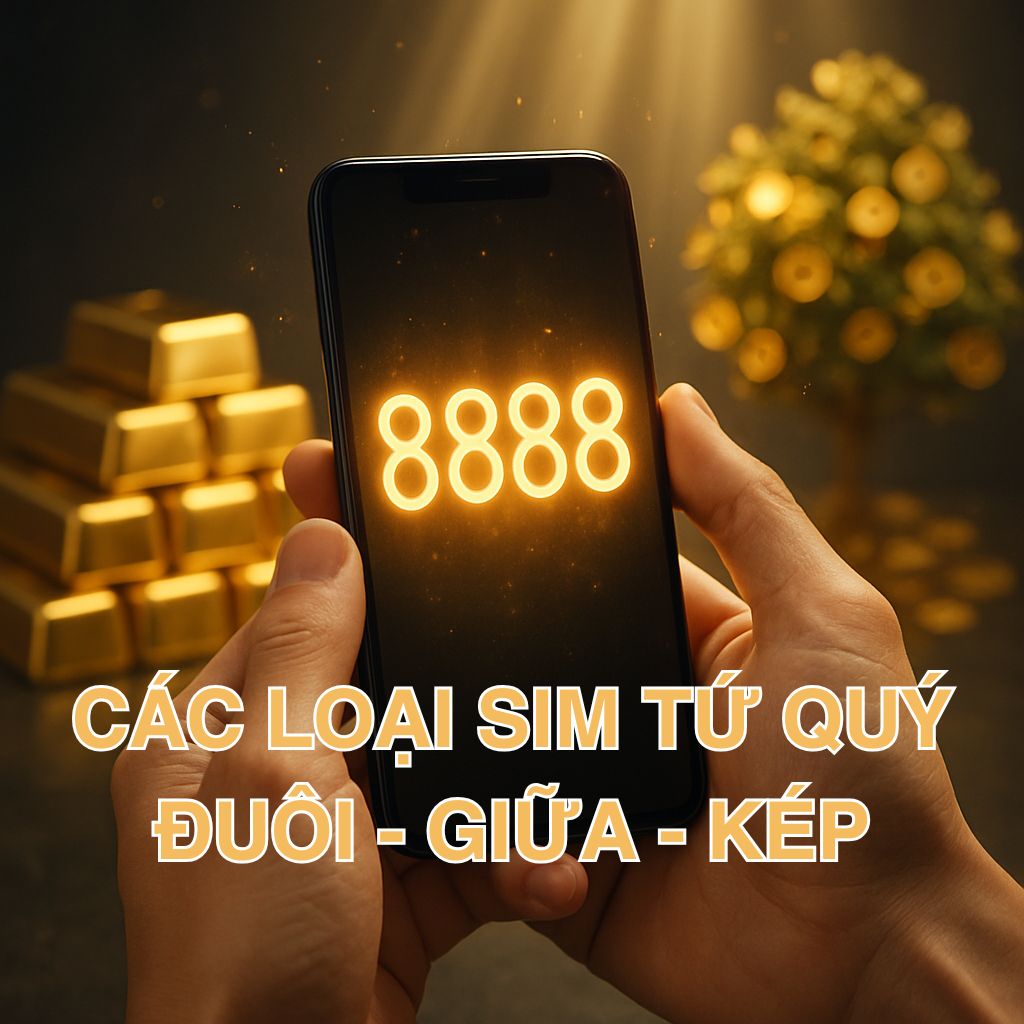 Khám Phá Các Loại Sim Tứ Quý: Ý Nghĩa & Cách Phân Biệt Các Dòng Sim Hot Nhất 1 Khám phá các loại sim tứ quý hót nhất: Tứ quý đuôi - Tứ quý giữa - Tứ quý kép